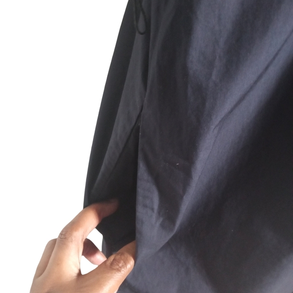 COS Women’s Blue Boxy Utility Midi Shirt Dress Pockets Belted Casual Sz 4 - Picture 4 of 8